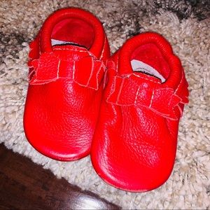 Freshly Picked Santa baby moccasins